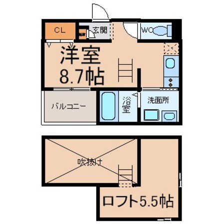 六番町駅 徒歩10分 2階の物件間取画像